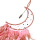 フェザー ペンダント装飾を施した月織りのネット/ウェブ(HJEW-I013-06)-3