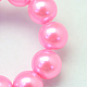 Baking Painted Pearlized Glass Pearl Round Bead Strands(X-HY-Q003-6mm-68)-3