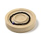 Bracelet jonc en bois de hêtre anneau de doigt plateau de support d'affichage(BDIS-D002-01B)-5