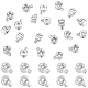 80Pcs Brass Crimp Beads(KK-BBC0025-89P)-1