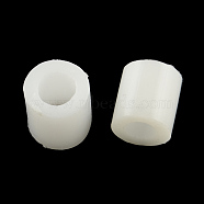 PE DIY Melty Beads Fuse Beads Refills, Tube, White, 3~3.3x2.5~2.6mm(X-DIY-R013-2.5mm-A47)