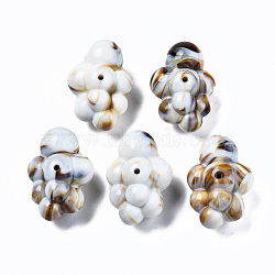 Acrylic Beads, Imitation Gemstone Style, BurlyWood, 33x23x17mm, Hole: 2mm, about 1pcs/10g(OACR-N130-020A-A09)