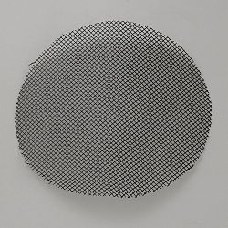 Polyester Fiber Mesh Planter Mat, Flower Pot Bottom Drainage, Canvas Sheet. Flat Round, Black, 100x0.5mm(DIY-WH20031-026D)