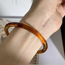 Acrylic Bangles for Women, Ring, Dark Goldenrod, Inner Diameter: 2-1/2 inch(6.4cm)(FS-WG68C23-05)