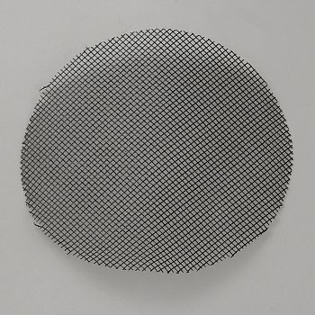 Polyester Fiber Mesh Planter Mat, Flower Pot Bottom Drainage, Canvas Sheet. Flat Round, Black, 100x0.5mm