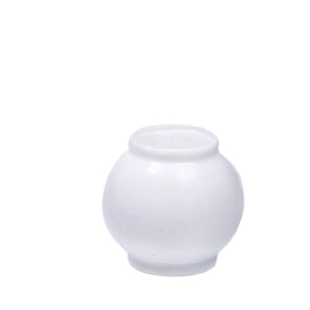 Dollhouse Accessories, Simulation Mini ABS Vase Model, White, 12x12mm