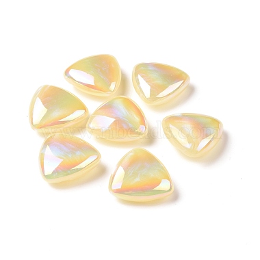 Rainbow Iridescent Plating Acrylic Beads(OACR-A010-11B)-3