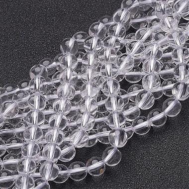 6mm Clear Round Quartz Crystal Beads