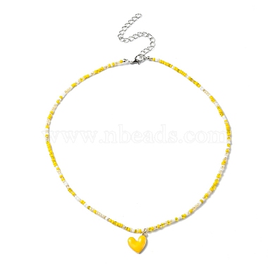 Yellow Glass Necklaces