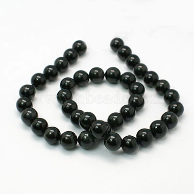 Natural Obsidian Beads Strands(X-G-G099-16mm-24)-2