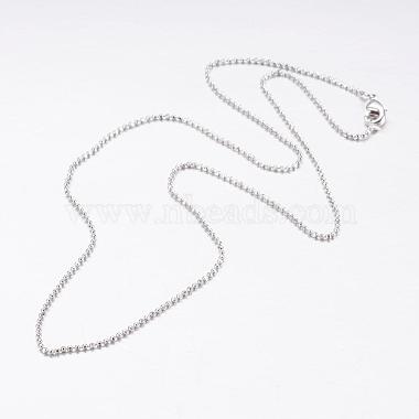 Ожерелья из латунной шариковой цепи(MAK-L009-06P)-2