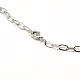 Non-Tarnish 304 Stainless Steel Cable Chain Necklace Making(X-STAS-A028-N091P)-3