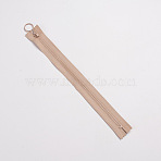 Resin Close End Zippers, Garment Accessories, for Sewing Purse Bags Crafts, BurlyWood, 280x29x2mm(FIND-WH0052-44J)