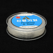 Korean Elastic Crystal Thread, Clear, 0.8mm, about 54.68 yards(50m)/roll(EC-P002-0.8mm-01)