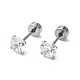 304 Stainless Steel Crystal Rhinestone Ear False Plugs(STAS-C089-04C-P)-1