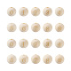 Craftdady 100pcs 10 styles perles européennes en bois naturel non fini(WOOD-CD0001-08)-1