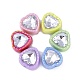 UV Plating Iridescent Acrylic with Rhinestone Beads(X-OACR-B021-08)-1