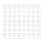 200Pcs Large Silicone Mats for Epoxy Resin Jewelry Crafts, Food Grade Silicone Placemat, Waterproof Nonstick Heat-Resistant Mat, Flat Round, White, 68x62x1mm, 200pcs(AJEW-AN0007-37)