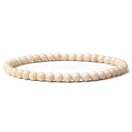 4MM Natural Fossil Stretch Bracelets(RP2095-2)