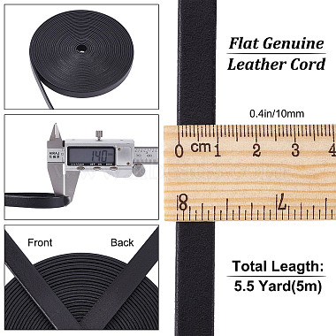 плоский кожаный шнур для украшений Gorgecraft(WL-GF0001-06A-01)-2
