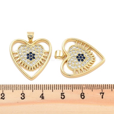 Brass Pave Cubic Zirconia Pendants(KK-U009-04B-G)-3