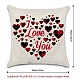 Burlap Customization Pillow Covers Set(AJEW-WH0124-006)-2
