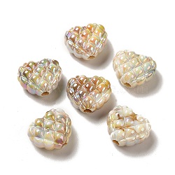 Opaque Acrylic Beads, Heart, Peru, 17.2x20x9.8mm, Hole: 3.3mm(OACR-E016-02A)