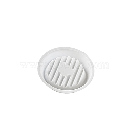 Food Grade DIY Plant Holder Silicone Molds, Resin Casting Molds, Flat Round, White, 100x20mm(PW-WG412A2-01)