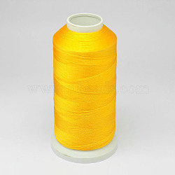 Nylon Thread, For Tassel Making, Gold, 0.3mm, about 1093.61 yards(1000m)/roll(NWIR-D047-15)