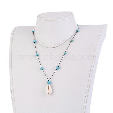 Natural & Synthetic Mixed Gemstone Necklaces(NJEW-JN02288-M)-4