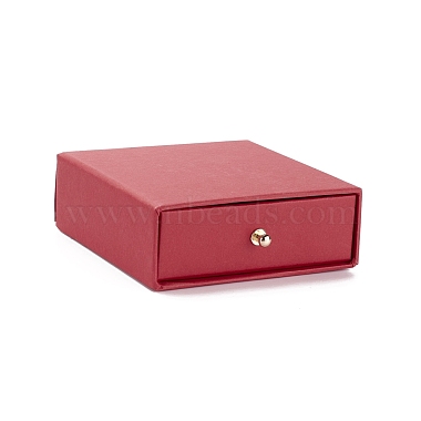 Indian Red Square Paper Jewelry Box