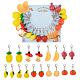 Fruit Theme Pendant Stitch Markers(HJEW-AB00435)-1