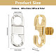 12Pcs 2 Colors Rack Plating Brass Fold Over Clasps(KK-CA0002-66)-2