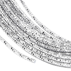 Round Anodized Aluminum Wire, Textured, Silver, 12 Gauge, 2mm, about 32.8 Feet(10m)/roll(AW-BC0003-13A)