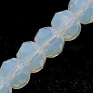 Faceted Clear Glass Rondelle Bead Strands, 3x2mm, Hole: 1mm(X-GLAA-F001-3x2mm-23)