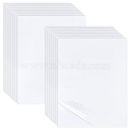 A4 PET Plastic Transparent Lamination Sheets, Rectangle, White, 300x214x0.3mm, 50 sheets/bag(DIY-WH0504-125A)