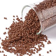 TOHO Round Seed Beads, Japanese Seed Beads, (46L) Opaque Terra Cotta, 11/0, 2.2mm, Hole: 0.8mm, about 1103pcs/10g(X-SEED-TR11-0046L)