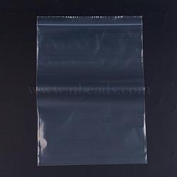 Plastic Zip Lock Bags, Resealable Packaging Bags, Top Seal, Self Seal Bag, Rectangle, White, 33x23cm, Unilateral Thickness: 3.1 Mil(0.08mm), 100pcs/bag(OPP-G001-I-23x33cm)