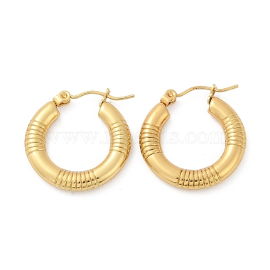 304 Stainless Steel Hoop Earrings for Women(EJEW-U046-03G)-4