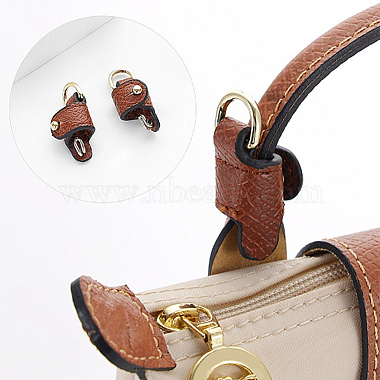 1 Pair Imitation Leather Undamaged Bag Alloy D Ring Connector(FIND-AN0001-14)-6