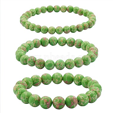 Lime Green Imperial Jasper Bracelets