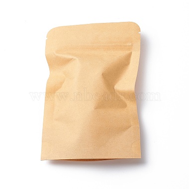 Eco-friendly Biodegradable Kraft Paper Packaging Zip Lock Paper Bag(CARB-P002-04)-3