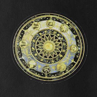 Runde selbstklebende dekorative Aufkleber mit Mandala-Haustier(DIY-K069-02B)-2