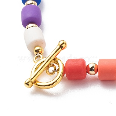 Rainbow Alloy Enamel Pendant Necklaces for Women(NJEW-JN03991)-5