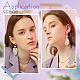 24Pcs 3 Style Teardrop & Shell & Heart Alloy Stud Earrings Findings(FIND-BBC0002-76)-5