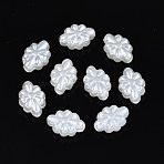 ABS Plastic Imitation Pearl Beads, Flower, Creamy White, 11.5x8.5x5mm, Hole: 1.6mm, about 1790pcs/500g(OACR-N008-143)