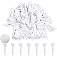 50Pcs 5 Prong Plastic Golf Tees, White, 3.65x1.25cm, Hole: 2.5mm(FIND-CP0001-66)