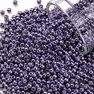 TOHO Round Seed Beads, Japanese Seed Beads, (567) Galvanized Lilac, 11/0, 2.2mm, Hole: 0.8mm, about 5555pcs/50g(SEED-XTR11-0567)