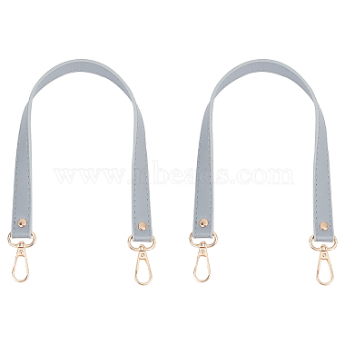 Gray Imitation Leather Bag Handles