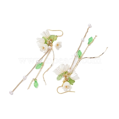 boucles d'oreilles pendantes en acrylique à fleurs(EJEW-JE05881)-4